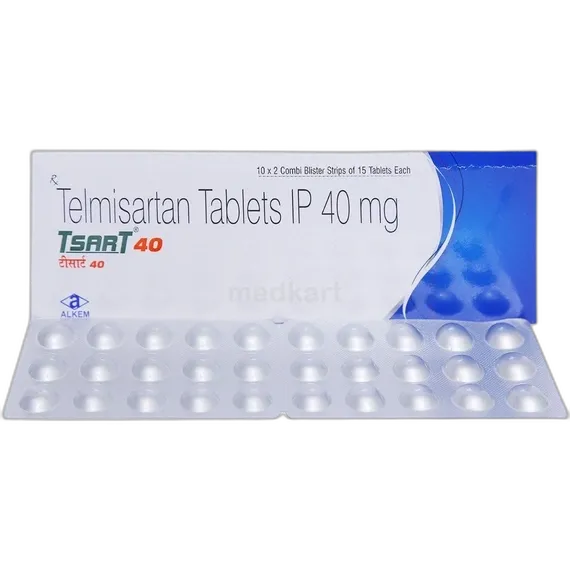 tsart h 40mg tablet 15's
